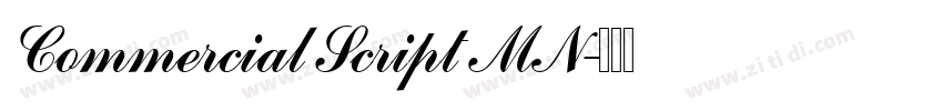 Commercial Script MN字体转换
